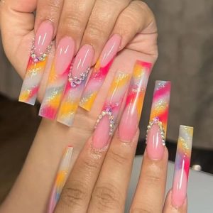 Orange gel nail designs for a vibrant look.