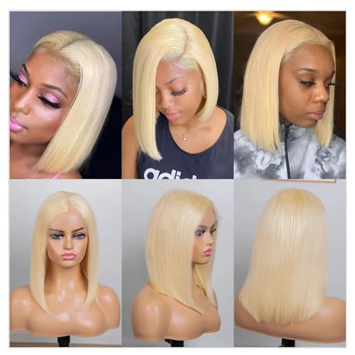 Blonde Short Human Hair Wig - Image 8
