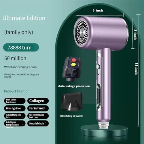 Compact Mini Travel Blow Dryer - Lightweight Portable Design for Effortless Styling - Image 9