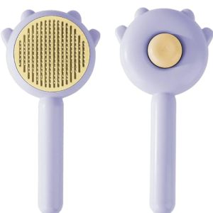 Gentle & Effective Cat Hair Brush for Pet Grooming with Soft Bristles