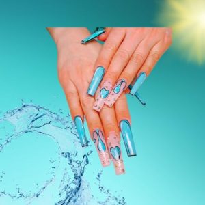 Full Coverage Gel Nail Tips 500 Piece Kit for Professional Nail Art Designs