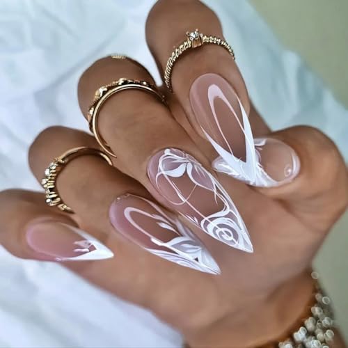 White Tip Gel Nails