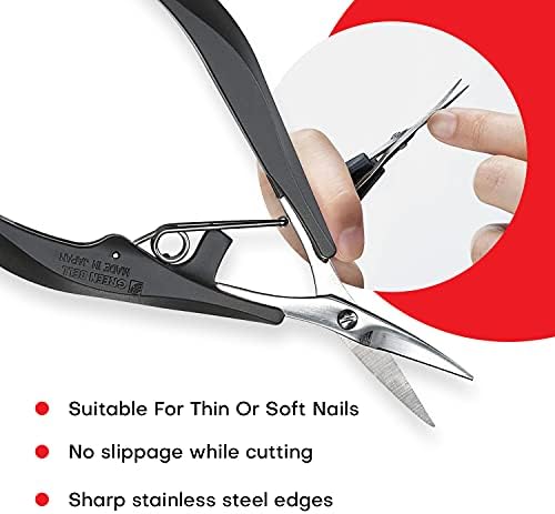 Long Handle Nail Clippers for Easy Grip, Precision Trimming, Silver - Image 2