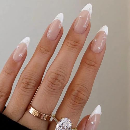 White Stick On Nails