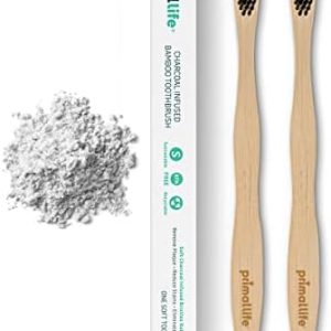 Eco-friendly toothbrush made from natural materials.