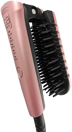 1.5 Inch Ceramic Tourmaline Smoothing and Straightening Heat Styling Hair Brush - Image 3