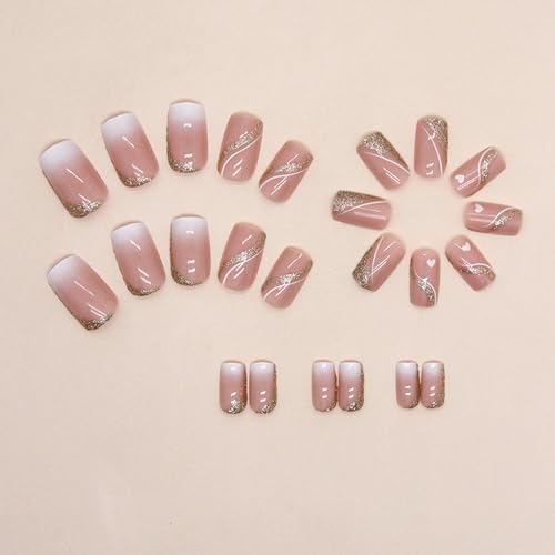 Coffin Ombre Acrylic Nails - Image 3