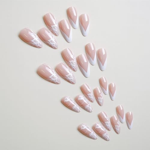 White Tip Gel Nails - Image 3
