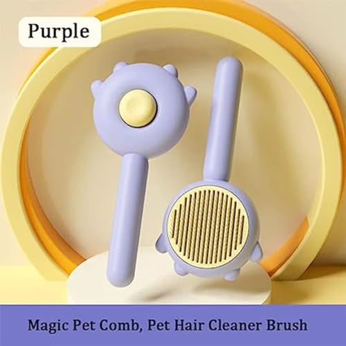 Gentle & Effective Cat Hair Brush for Pet Grooming with Soft Bristles - Image 3