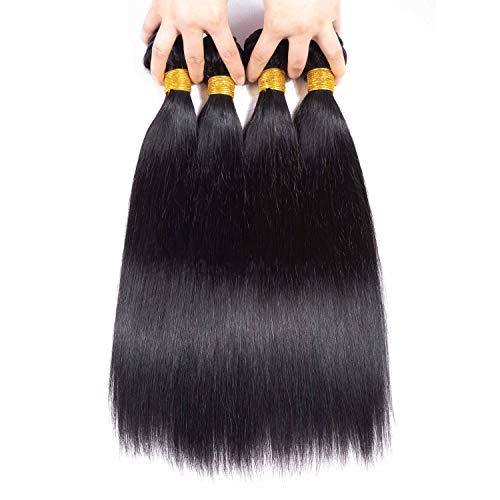 18 Inch Brazilian Human Hair Extensions 100% Real Authentic 1B Color - Image 2
