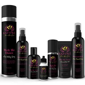 Hair spray with glue for strong hold.