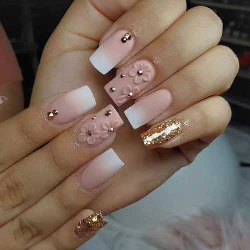 Matte Ombre Acrylic Nails