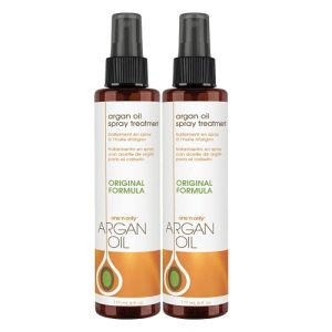 Choose between leave-in conditioner or heat protectant first.