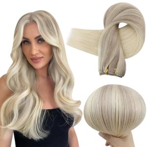 Permanent human hair extensions.