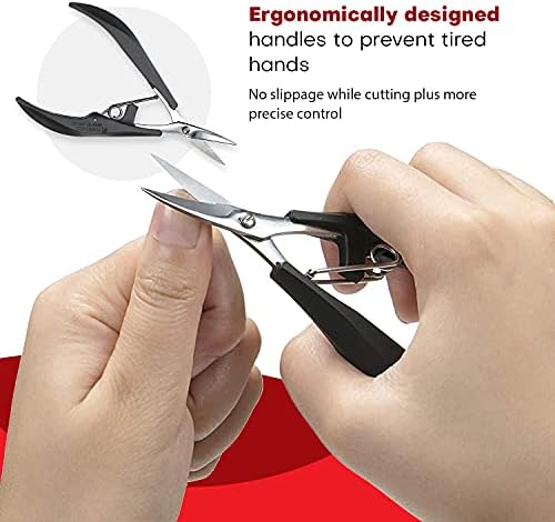 Long Handle Nail Clippers for Easy Grip, Precision Trimming, Silver - Image 4