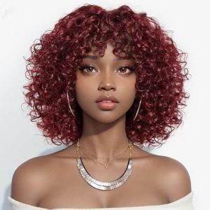 Wig made of human hair falls off.