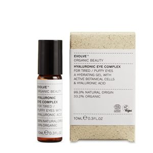Organic eye cream for rejuvenating and nourishing skin.