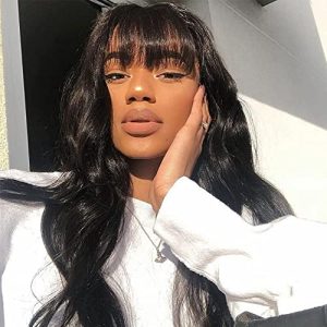 White Human Hair Lace Front Wig