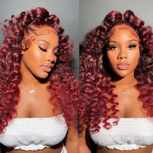 Burgundy Full Lace Human Hair Wig - Image 5