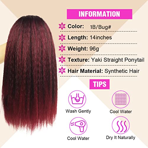 Wavy Human Hair Ponytail ? Wet Look - Image 4