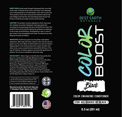Black hair conditioner made with natural ingredients. - Image 3