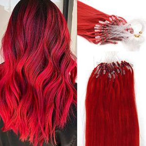 Colorful human hair extension for stylish looks.