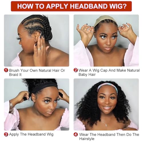 Affordable Human Hair Headband Wig - Image 6