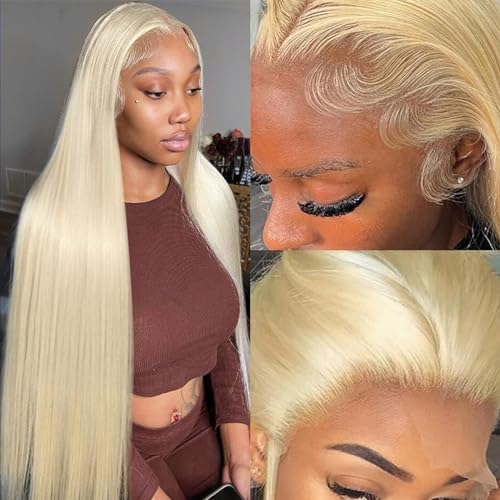 Blonde 20 Inch 100% Human Hair Full Lace Wig for Natural Look