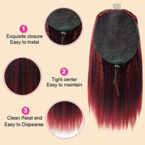 Wavy Human Hair Ponytail ? Wet Look - Image 5