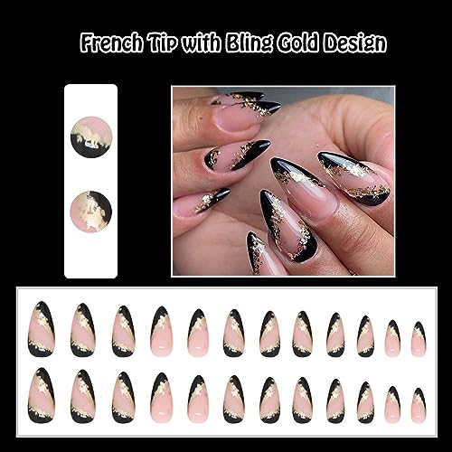 Almond Shape Natural-Looking Acrylic Nails - Image 2