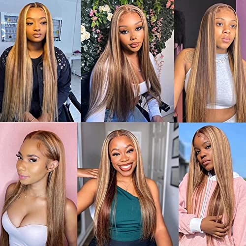 Ombre Lace Front Human Hair Wig for Women, 13x4 Swiss Lace, 150% Density, Natural Texture - Image 6