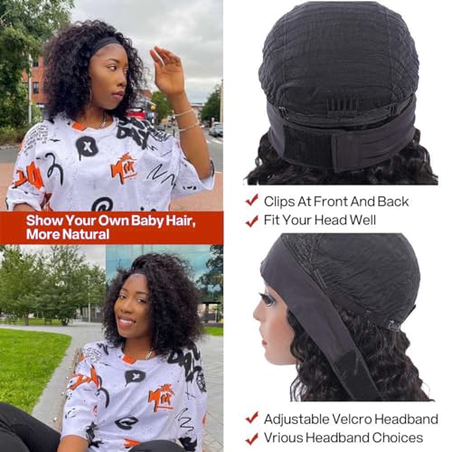 Affordable Human Hair Headband Wig - Image 2