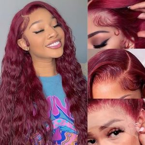 Burgundy Full Lace Human Hair Wig
