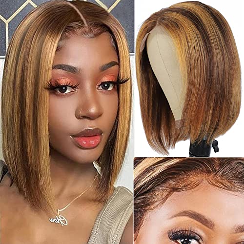 Indu Gold Premium Human Hair Wig for Natural Look Comfortable Fit 18 Inches - Image 5