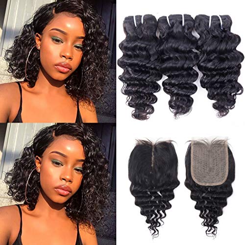 Short human hair weaves for quick style changes.