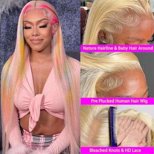 Blonde 20 Inch 100% Human Hair Full Lace Wig for Natural Look - Image 2