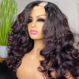 Half Head Human Hair Wig