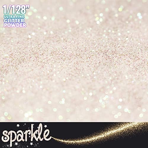 Glittery White Acrylic Nails - Image 2