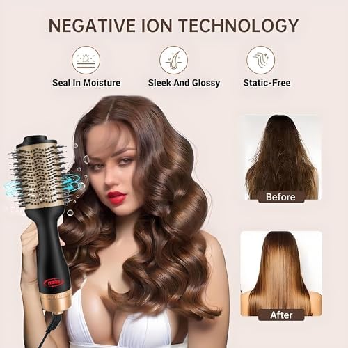 Oval Hair Brush Dryer: 2-in-1 styling tool & dryer. - Image 4