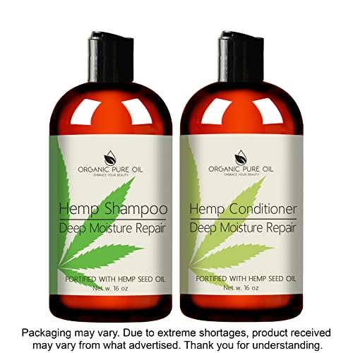 Nourishing Hemp Infused Hair Conditioner for Deep Moisture, 12 oz - Image 2