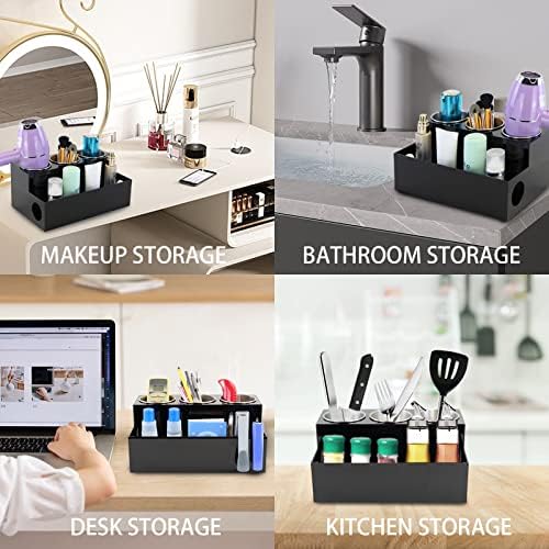 Curling Iron and Blow Dryer Organizer Stand Holder Black - Image 7