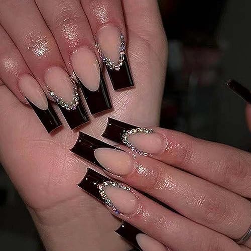 Matte Black Acrylic Nails