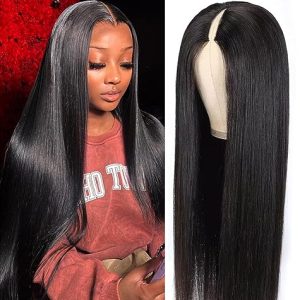 ?Short Straight Half Wig ? Human Hair?