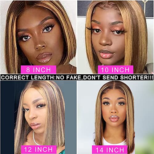 Short Ombre Bob Human Hair Wig - Image 6