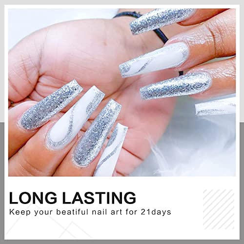 White gel polish for toes. - Image 5