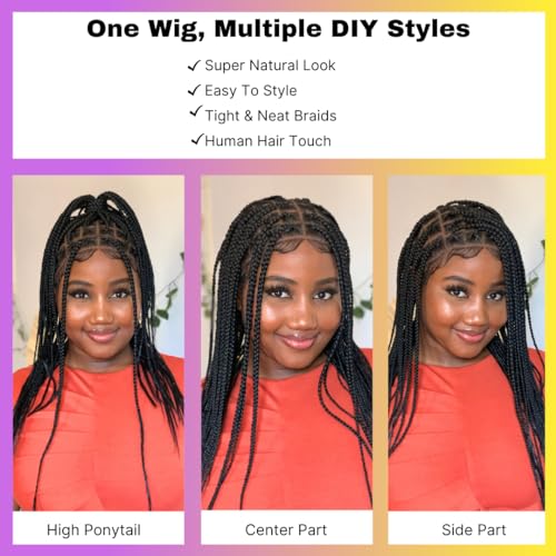 100% Human Hair Knotless Box Braids for Natural Look and Comfortable Wear - Image 4
