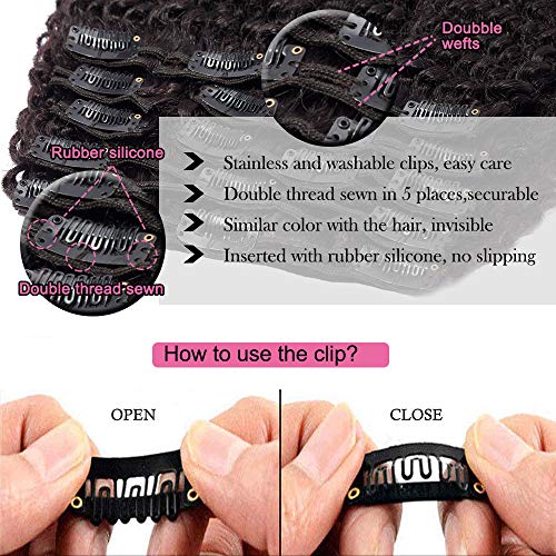 Outre Premium Blend 4C Corkscrew Afro Clip-In Hair Extensions 10 Pieces - Image 4