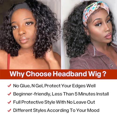 Affordable Human Hair Headband Wig - Image 5