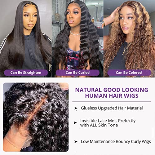 ?Human Hair Wet Wavy Wig? - Image 4