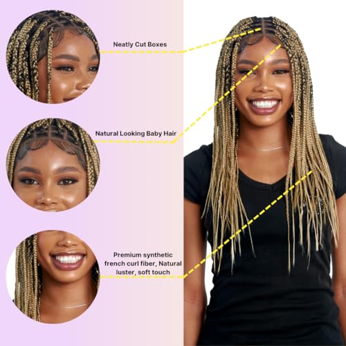 Human hair wig with braided hairstyle. - Image 2